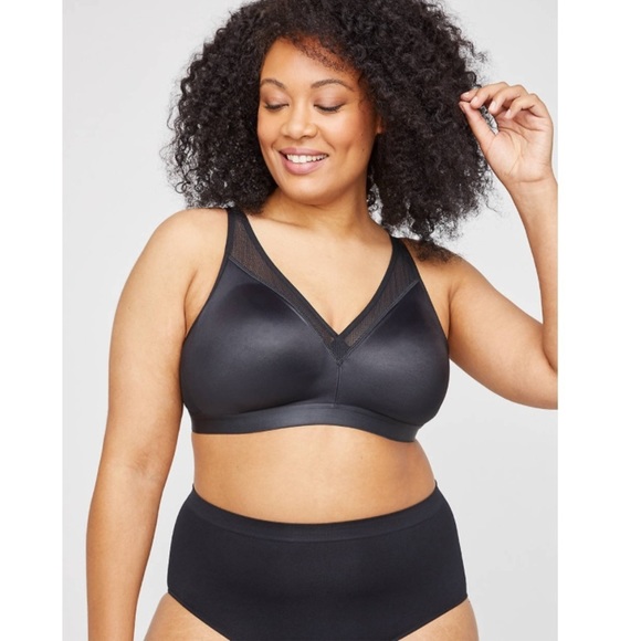 LAST ONE AVAILABLE - New Plus Size Simply Cool No Wire Bra Black Size 48B - Picture 1 of 14